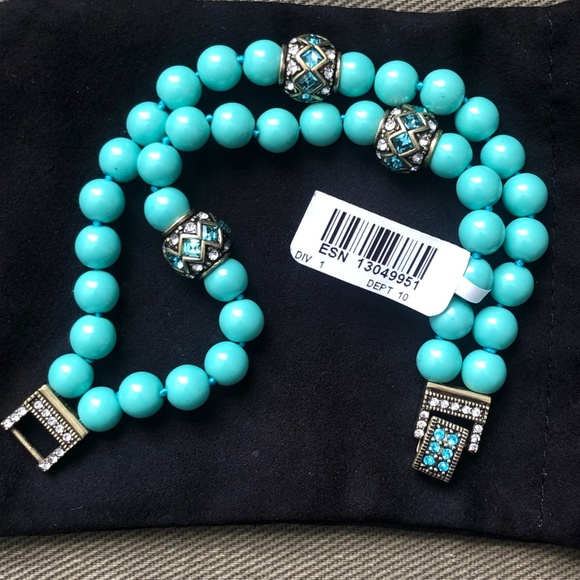 Heidi Daus Jewelry - HEIDI DAUS "Staying in Line" Bracelet TURQUOISE